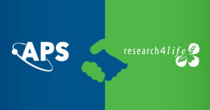 APSs and Research4Life logos with an image of two hands shaking each other.