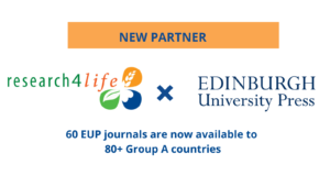 logos of Research4Life and EUP to denote new partnership